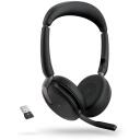 Jabra austiņas Evolve2 65 Flex 26699-999-999, 30m, stereo, uz auss, 136g, 1xUSB (Type C), 1xUSB 2.0, mikrofons, ANC