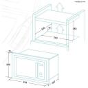 Edesa Mikroviļņu krāsns ar grilu EMW-2010-IG XWH 929270353, 20 L, 800 W, 1000 W, 9 programmas, 63 dB