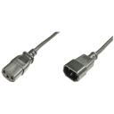 Digitus strāvas kabeļa pagarinātājs C13 - C14 AK-440201-018-S, 1,8m, 250V, 10A, CU, Niķelēta, Liets