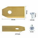 Peilių rinkinys - 9 vnt, Auto-Mow, 35024072, 35 mm x 18 mm x 0,75 mm