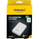 Intenso Power Bank XS10000 10000 mAh, Li-Pol&uuml;meer, 1x USB-A, 1x USB-C, 3.1 A, valge