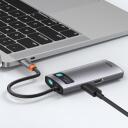 Baseus dokk CAHUB-CY0G, 4 porti, 4K@30Hz, USB 3.0 5GB/s, USB 2.0 480MB/s, 100W PD laadimine, alumiiniumisulamist