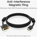 Vention HDMI DVI kaabel ABFBJ, 5m, must, 4K HD, h&auml;irete vastu, kahepoolne, viivitusteta