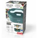 Adler Soojendatav toidukonteiner AD 4505g, 0.8 L, Roostevaba teras/Plastik, Roheline, Soojendab kuni 70&deg;C