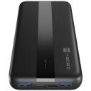 Natec Power Bank akumulators TREVI SLIM Q V2 NPB-2294, 10000 mAh, 12 V, 3 A, 2x USB Type-A, 1x USB Type-C, ātrā uzlāde
