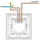 Spring Slēdzis WT-201 WIFI 2gang(N&L) 1000W/G, 86mm x 86mm x 35mm, 110V &ndash; 240V AC, 5A, 1000W, -20 līdz 70 C, standarta ES kārbas
