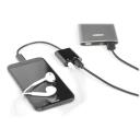 Digitus USB Type-C adapteris, AK-300400-002-S, 20cm, 5A, USB 3.1 Gen 2, audio / USB, melns