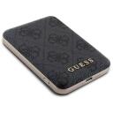 Guess GUBPM5P13X4GEMGK Aizmugurējais vāciņ&scaron; + Power Bank akumulators, 5000 mAh, USB Type C, melna krāsa