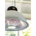 Eurom Partytent Heater 1500 Industrial pakabinamas infraraudonųjų spindulių &scaron;ildytuvas palapinei 1500W IP24 carbon 3 galios lygiai iki 15m2 pilka