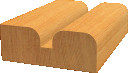 Profilfrēze A 6 mm R1 6.3 mm, D 25,4 mm, Rokas frēzēm, malu frēzēm VIRSMAS PROFILĒ&Scaron;ANAS FRĒZE STANDARD FOR WOOD, 2608628459, BOSCH