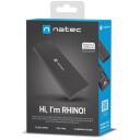 Natec SDD cietā diska korpuss NKZ-2286, 105mm, 38mm, 12mm, 40g, USB 3.2 Gen 2, 10 Gbit/s, 10 TB, M.2