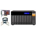 Qnap NAS хранилище TL-D800S 8 x 3.5-дюймовый SATA 6Gb/s, 250W блок питания, 51.606W потребление энергии