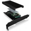 Raidsonic Adapteris IB-PCI208-HS, 155mm, 1x PCIe, 64 Gbit/s, pasīvā dzesē&scaron;ana, Windows 7