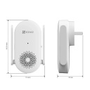 Ezviz CH1 Smart Doorbell Chime Wi-Fi 2.4 GHz Divu Antenu Regulējams Skaļuma Signāls Balts