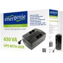 Energenie UPS ar AVR EG-UPS-001, 650 VA, 220 V, 390 W, 1 akumulators, 4 kontaktligzdas