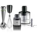 Braun Rokas blenderis MQ9138XI, 1200 W, 3 ātrumi, smalcinātājs, ledus smalcinā&scaron;ana, melns/nerūsējo&scaron;ais tērauds