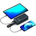 Port Connect ārējā USB-C akumulatora lampa 907003, 30000 mAh, 5 V, 2 x USB-A, Li-Poly, ātrā uzlāde, LCD displejs