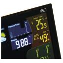 Emos belaidė meteorologinė stotis E6016, E6016, 4x1,5V AA, 3x1,5V AAA, 100m, 433MHz, spalvotas ekranas, žadintuvas