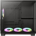 Gamemax Korpus NEX C53 BK, 1 x 3.5", 1+1 x 2.5", 7, ATX/BTF, 2 x USB 3.0, 1 x USB-C, 1 x k&otilde;rvaklapid