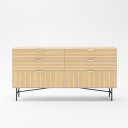 Kumode BASSEL 120x40xH80cm, 3D melamīns 20140