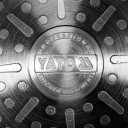 Indukcijas alumīnija cepamais pannas PTFE 240mm, YG-00160, YATO, trīs slāņu, skrāpējumiem izturīgs