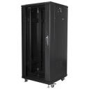 Lanberg Vaba seisev rack FF01-6627-12B, 27U, 600mm, must, kandev&otilde;ime kuni 800kg, IP20, 2 ventilaatorit