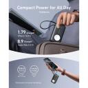 Anker MagGo Power Bank A1657H11, 10000 mAh, 2x USB-C, 5V-3A, 9V-3A, 12V-2,5A, 15V-2A, 20V-1,5A, belaidis įkroviklis 5W