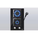 Iseasy gaasipliit MGBG-312S2C, 1x1kW, 1x2.7kW, automaatne gaasi v&auml;ljal&uuml;litus, elektrooniline s&uuml;&uuml;de, klaaspind