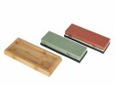 8pcs Knife Sharpening Stones Set with Angle Guide, GEKO, G81198, 400/1000 and 3000/8000 grit, corundum, bamboo base