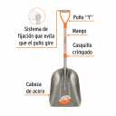 Terasest labidas, lehtpuu k&auml;epide, terasest D-k&auml;epide Truper&reg;