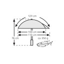 Lietussargs 'Swing Backpack', vēja izturīgs, viegls, melns, R130608, EUROSCHIRM
