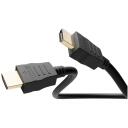 Goobay HDMI kabelis 47575, 3 m, 8K@60Hz, 4K@120Hz, HDCP 2.2, 48 Gbit/s, apaļ&scaron;, melns