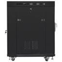 Lanberg paigalduskapid 19 15U 600mm, 800kg, klaasuksed, LCD, 4 ventilaatori pesa, 4 vertikaalset riba