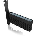 Raidsonic ICY BOX PCIe karte IB-PCI214M2-HSL, PCIe 4.0 x4, M.2 2230/2242/2260/2280, 1 SSD, melna