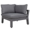 Modulinė sofa FLUFFY kampinė, pilka 13792 HOME4YOU