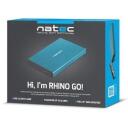 Natec HDD cietā diska korpuss NKZ-1280, 6 Gbit/s, 4 TB, 2.5", USB 3.0, 1 diska atbalsts, alumīnijs, zils