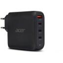 Acer Laadija ZL.ADTCC.00L, 100W, 100&ndash;240V, 3x USB-C, 1x USB-A, must, v&auml;line