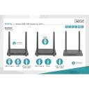 Digitus Bezvadu HDMI KVM pagarinātājs DS-55321, 200m, 1080p, KVM funkcionalitāte, automātiskā pāro&scaron;ana