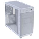Asus PRIME AP303 TG White Midi Tower 90DC00V3-B39010, 485mm, 215mm, 425mm, 7.8kg, metāls, Midi Tower, 2x2.5" bays, 1x3.5" bay