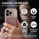 Intenso Power Bank 7344033 10000 mAh, 15 W juhtmevaba laadimine, 20 W USB-C PD, MagSafe &uuml;hilduv, roosa