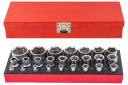Socket Set 1/4" and 1/2" DR 25 pcs, 6-point, FORCEKRAFT, FK-50121G, CrV steel