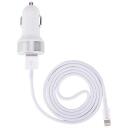 Devia Auto laadija 102010344041, 2xUSB, 2.4A, MFI, 1M, valge