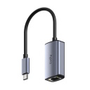 USB-C uz Gigabit Ethernet adapteris Portatīvais alumīnija Plug and Play pelēks Cudy UE10C