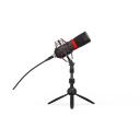 Endorfy Solum Streaming T Black PC mikrofon EY1B003, 24 bit, 48 kHz, 1.8 m, USB, statiiv, k&otilde;rvaklappide v&auml;ljund