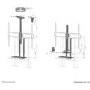Neomounts vaizdo baras ir multimedia rinkinys AV1-875BL, maksimali apkrova 9 kg, juodas, plienas, suderinamas su FL55-875BL1