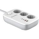 Colorway pagarinātājs CW-CHE34PDW, 1.8m, 2xUSB-C (PD), 2xUSB-A (QC3.0), 3250W, 220V AC, 100-250V