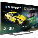 Blaupunkt QLED televizorius 43QBG6000S, 43", 3840 x 2160, HDR10, 2xUSB, 3xHDMI, Wi-Fi, Bluetooth, Google TV