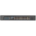 Lanberg Komutators RSFE-16P-2C-150, 230V, 18xRJ-45, 2xSFP, 10/100Mbps, PoE+, 150W, nepārvaldāms