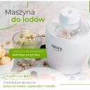 Adler j&auml;&auml;tisemasin CR 4481, 0.7 L, 90 W, valge, sorbeti valmistamine, k&uuml;lmutatud jogurti valmistamine