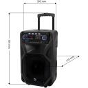 Manta Karaoke k&otilde;lar SPK5021PRO, 80 W, 12 tolli, 2x mikrofonisisend, Bluetooth, FM raadio, 5 h esitusaeg